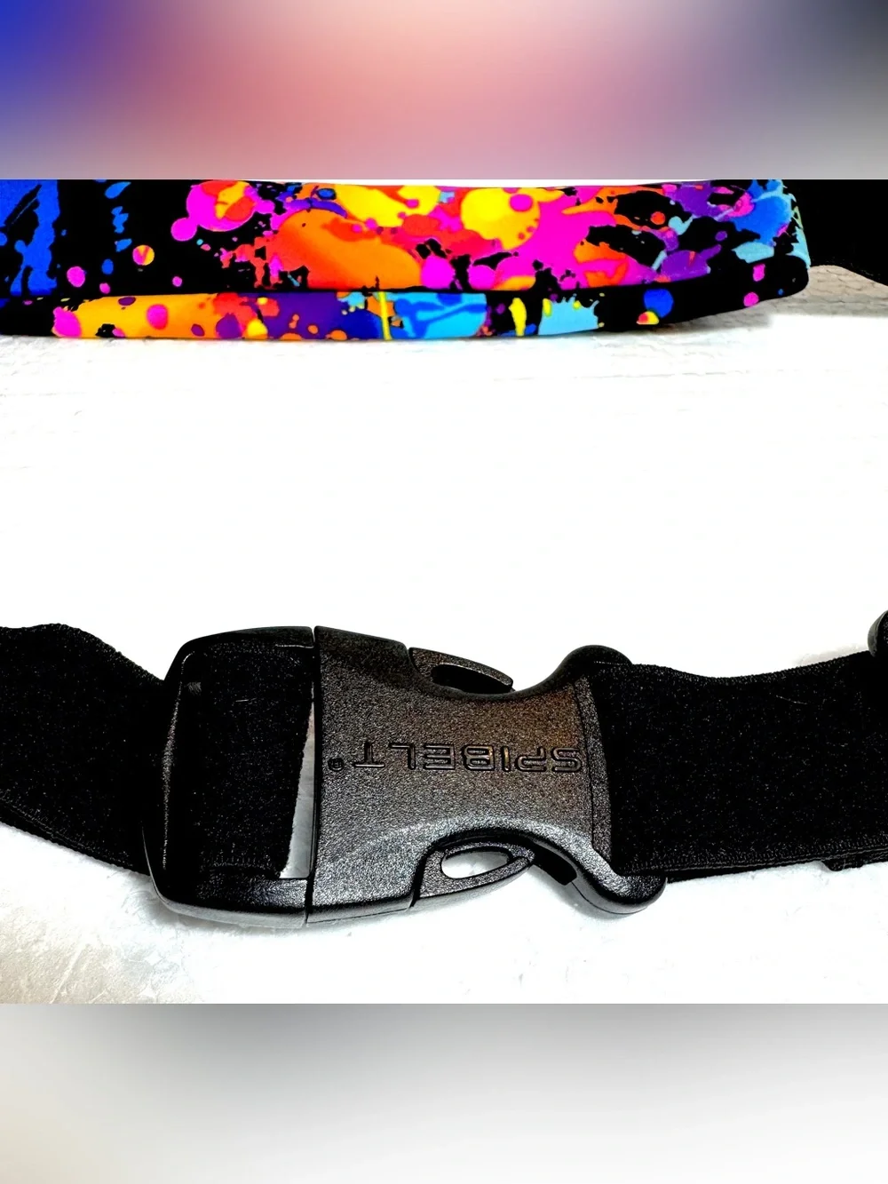 SpiBelt Rave Fabric Zipper Pocket Splash Fanny Pack Multicolor Unisex Versatile